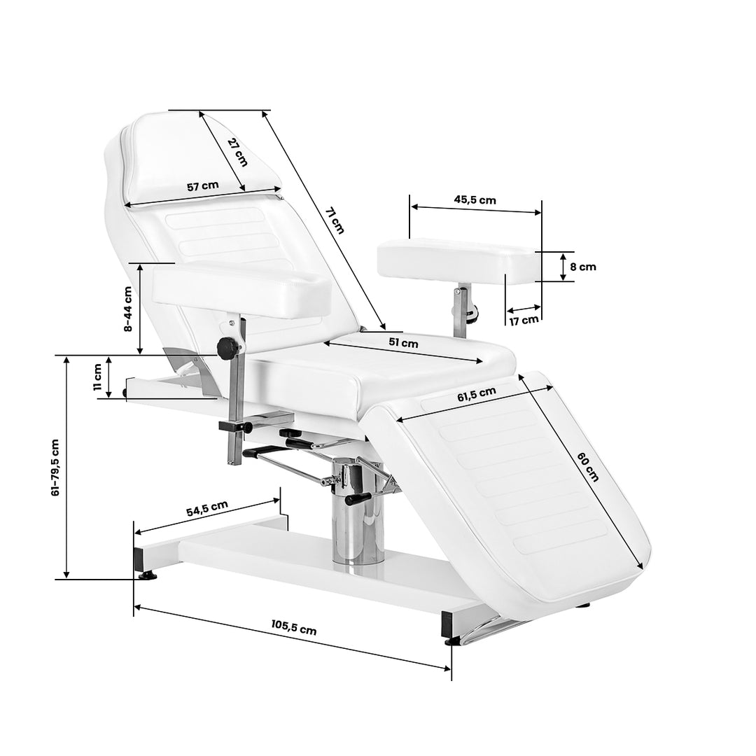 Fauteuil de soin hydraulique Sillon A 210DH Blanc - image 16
