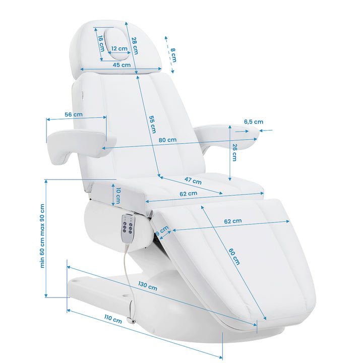Fauteuil de soin électrique Azzurro Lux 3 moteurs Blanc - image 15