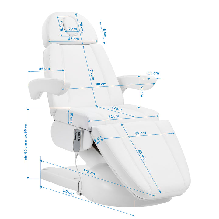 Fauteuil de soin électrique Azzurro Lux 4 moteurs Blanc - image 18