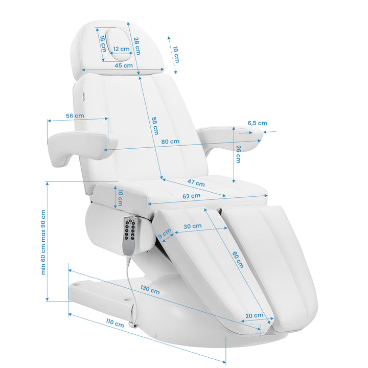 Fauteuil de soin électrique Azzurro Lux 5 moteurs Blanc - image 18