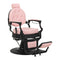 Fauteuil de barbier Gabbiano President Rose-Noir