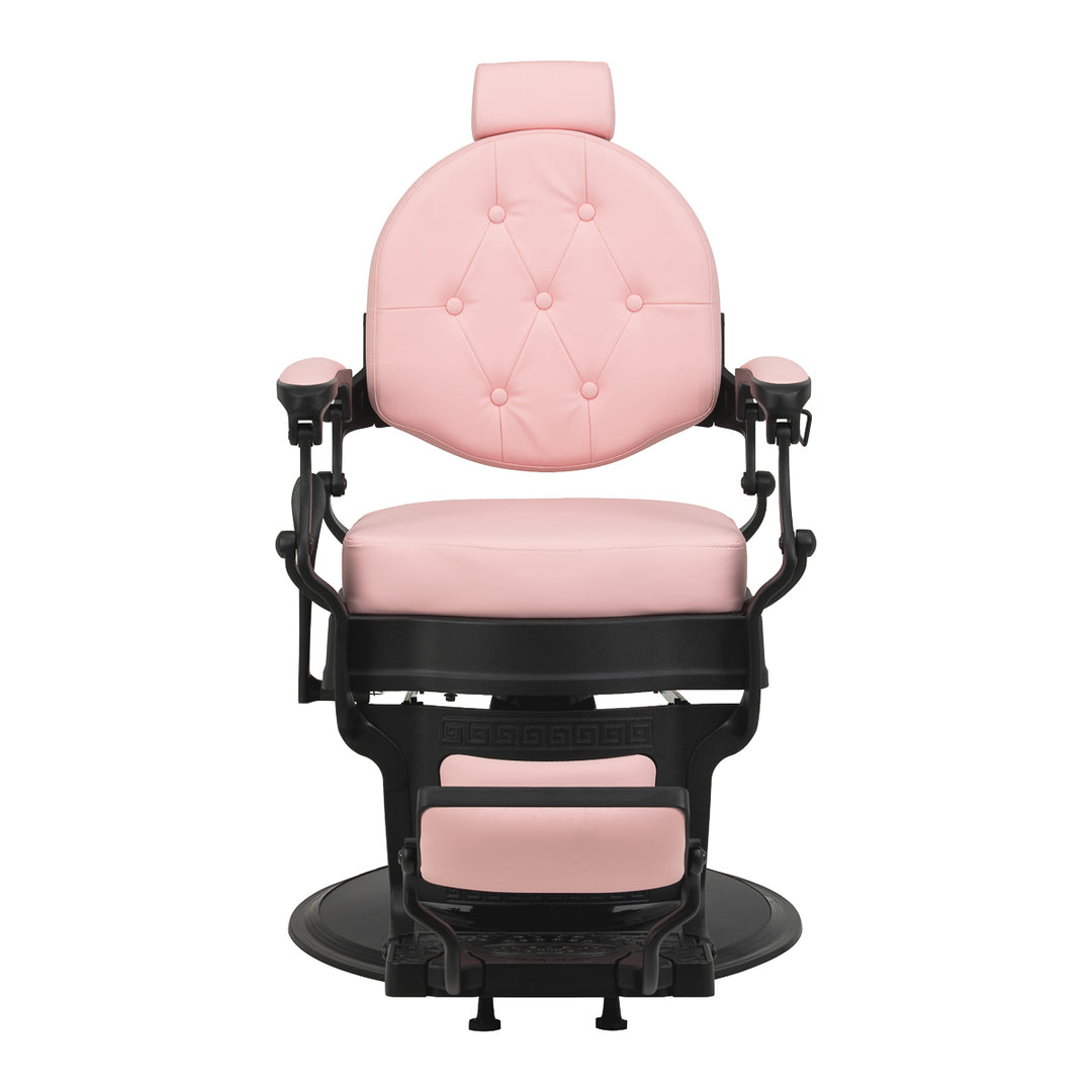 Fauteuil de barbier Gabbiano President Rose-Noir - image 2