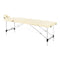 Table de massage pliable en aluminium Balance 2 zones Crème
