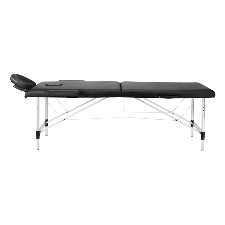 Table de massage pliable en aluminium Balance 2 zones Noir