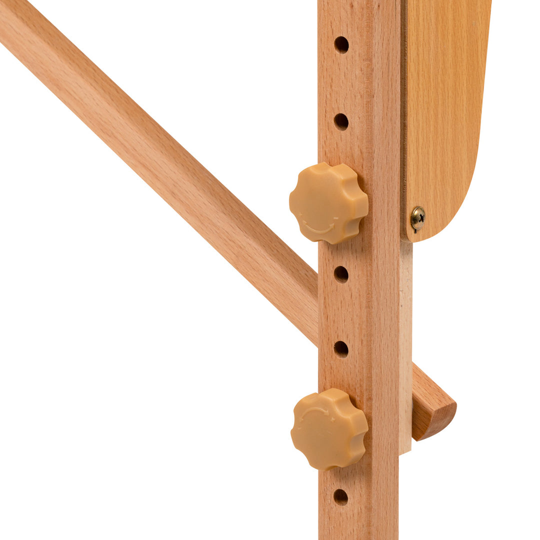 Table de massage pliable en bois de hêtre Balance 2 zones Blanc