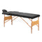 Table de massage pliable en bois de hêtre Balance 2 zones Noir