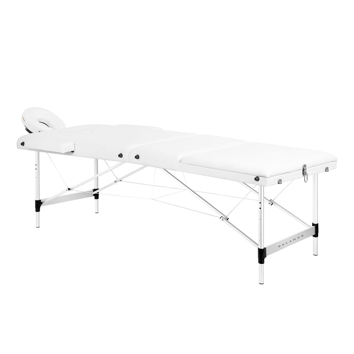 Table de massage pliable en aluminium Balance 3 zones Blanc