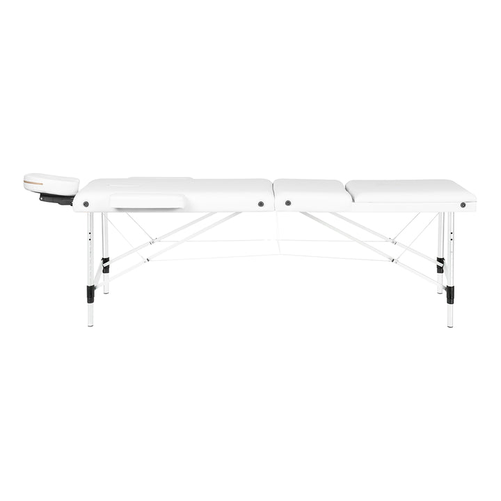 Table de massage pliable en aluminium Balance 3 zones Blanc