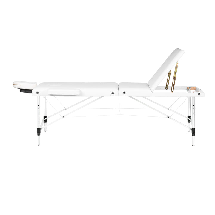 Table de massage pliable en aluminium Balance 3 zones Blanc