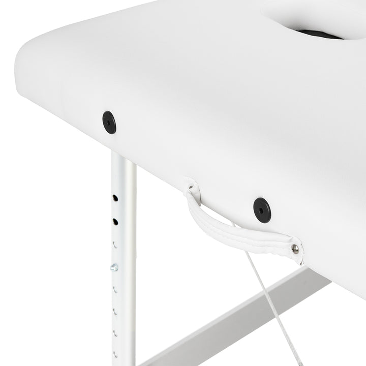Table de massage pliable en aluminium Balance 3 zones Blanc