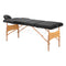 Table de massage pliable en bois de hêtre Balance 3 zones Noir