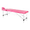 Table de massage pliable en aluminium Balance 2 zones Rose