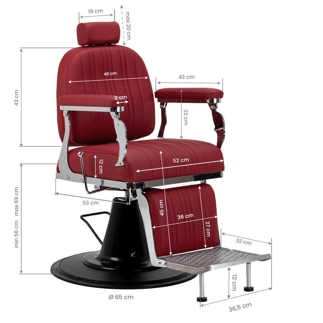 Fauteuil Barbier Gabbiano Elias Rood - image 14