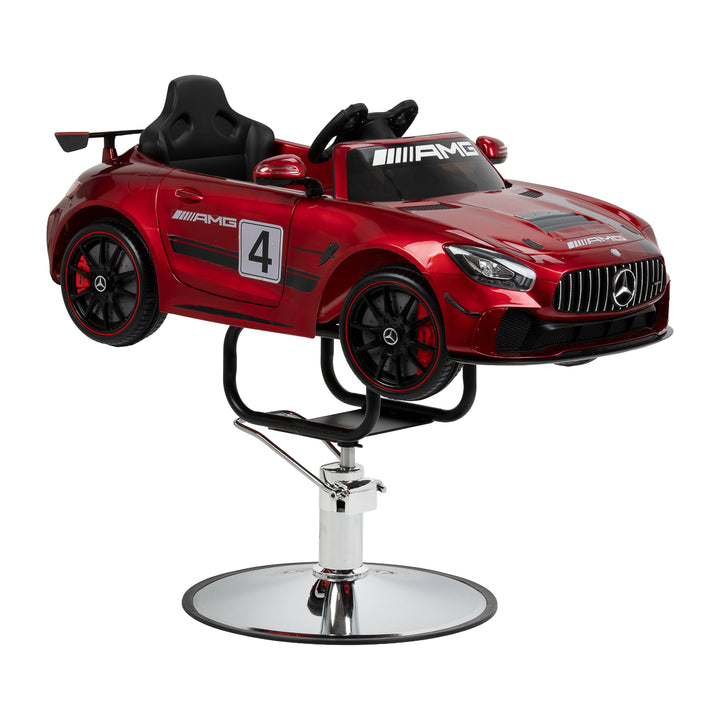 Fauteuil de Coiffeur Enfant Voiture Mercedes Rouge