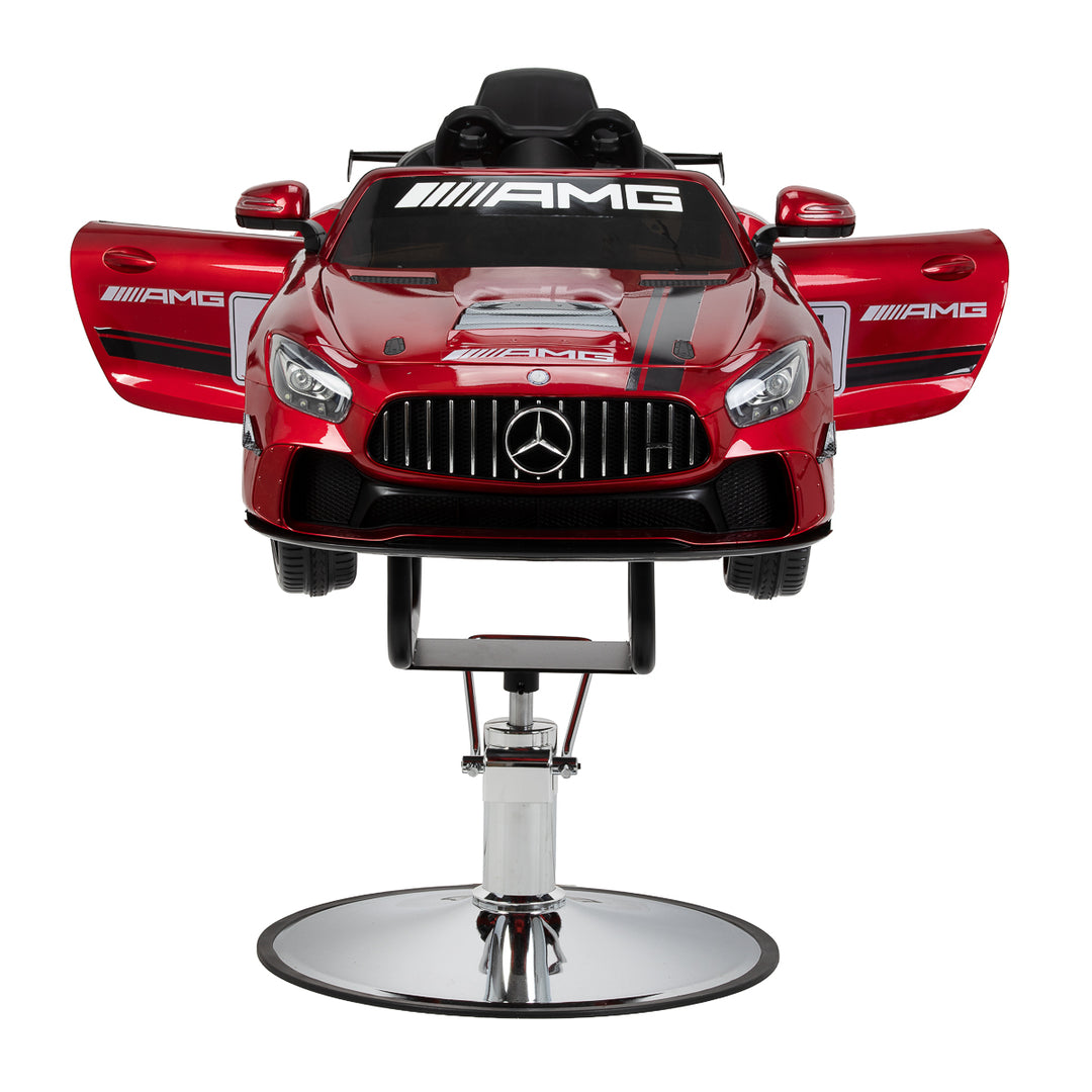 Fauteuil de Coiffeur Enfant Voiture Mercedes Rouge - image 4