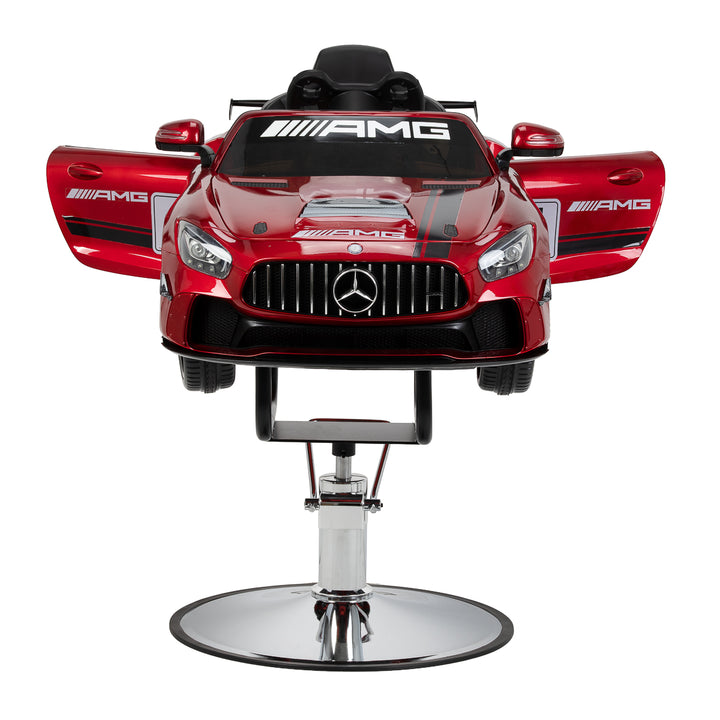 Fauteuil de Coiffeur Enfant Voiture Mercedes Rouge - image 4