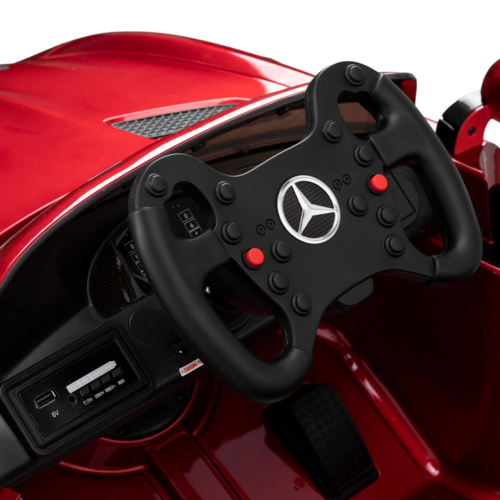 Fauteuil de Coiffeur Enfant Voiture Mercedes Rouge - image 10