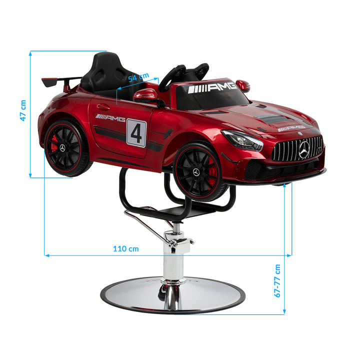 Fauteuil de Coiffeur Enfant Voiture Mercedes Rouge - image 14
