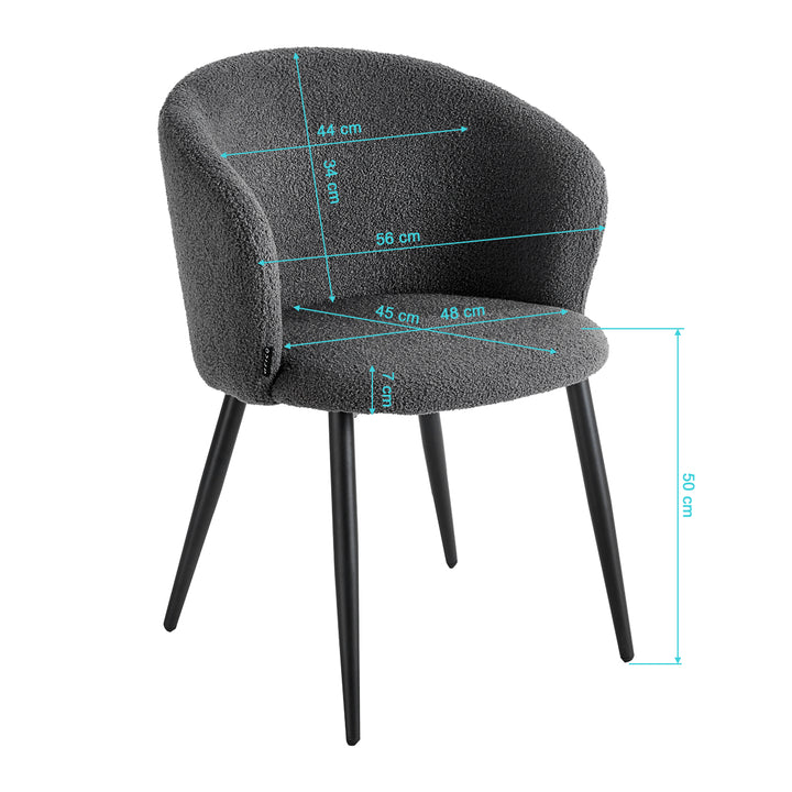 Chaise 4Rico Asola Gris - image 8
