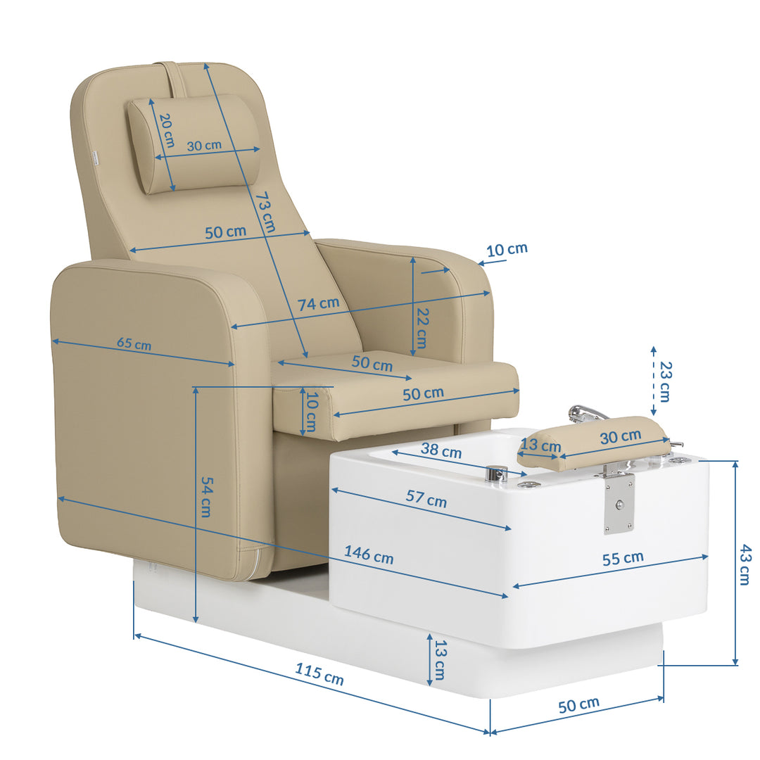 Fauteuil Esthétique Sillon Elysia Beige - image 17
