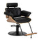 Fauteuil de Coiffeur Gabbiano Florence Noyer Noir