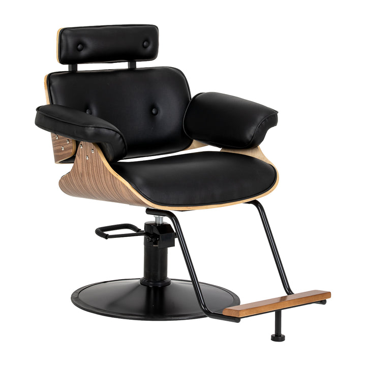 Fauteuil de Coiffeur Gabbiano Florence Noyer Noir