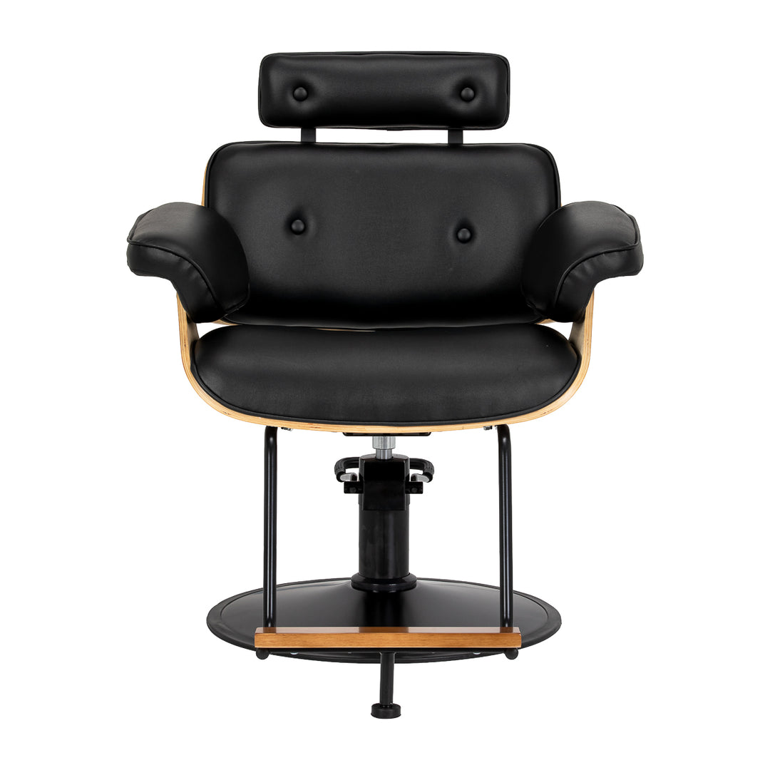 Fauteuil de Coiffeur Gabbiano Florence Noyer Noir Or - image 3