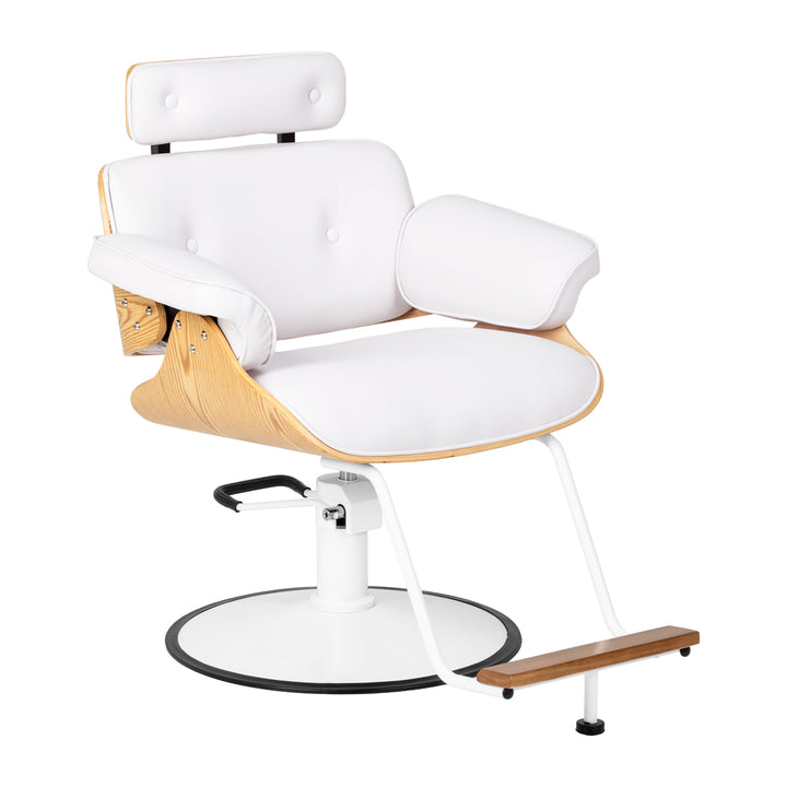 Fauteuil de Coiffeur Gabbiano Florence Blanc