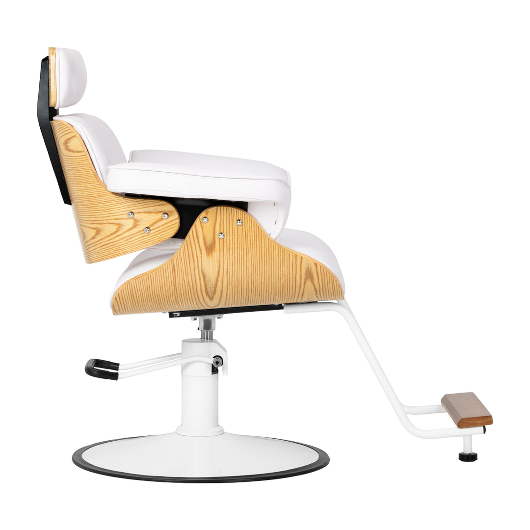 Fauteuil de Coiffeur Gabbiano Florence Blanc - image 2