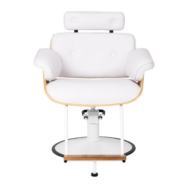 Fauteuil de Coiffeur Gabbiano Florence Blanc - image 3