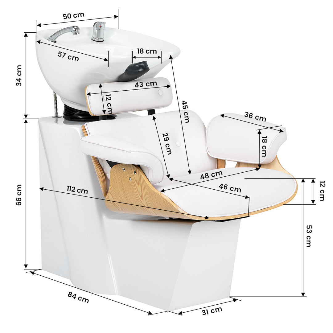 Bac Coiffeur Gabbiano Florence Blanc - image 16