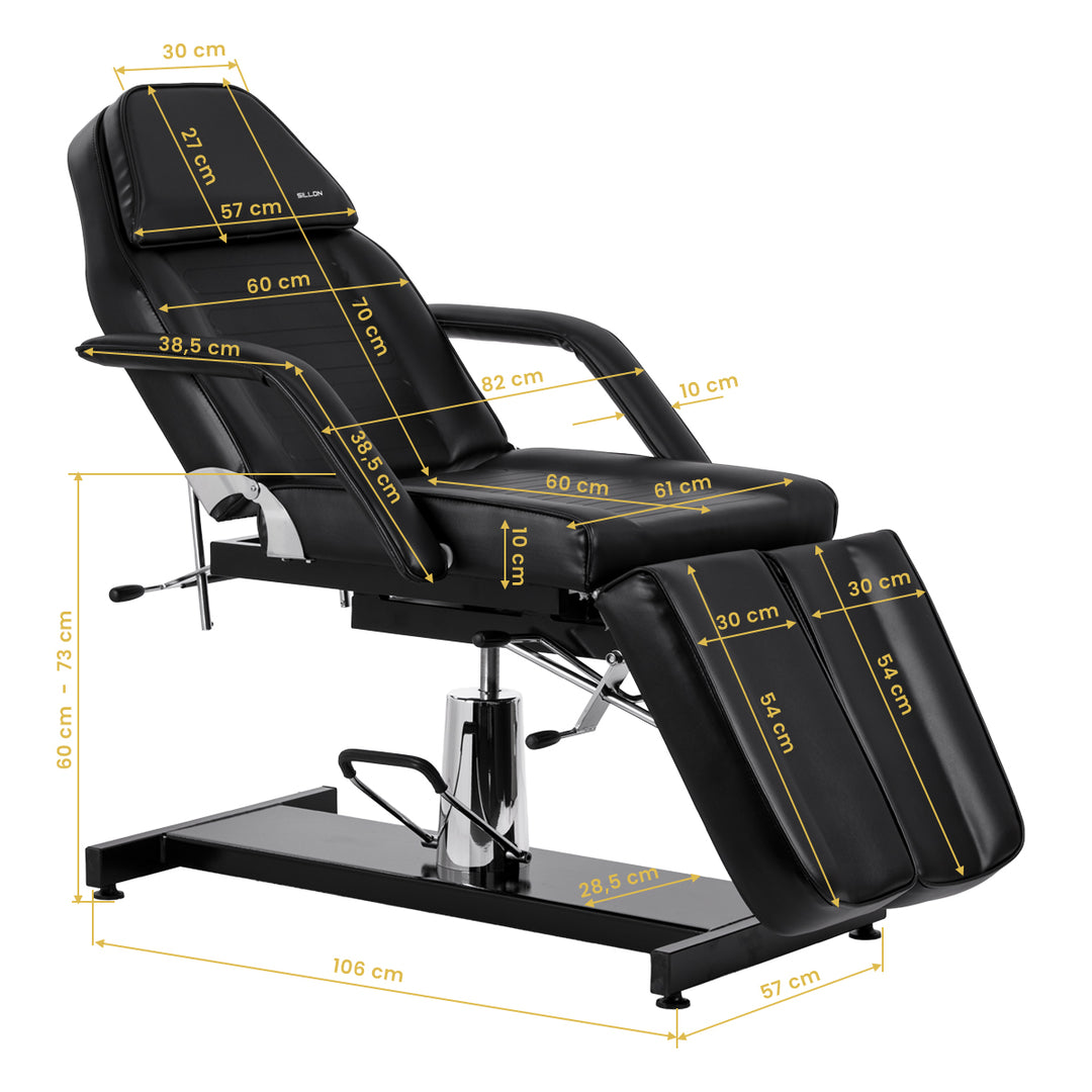 Fauteuil Esthétique Hydraulique Sillon 210 Pedi Noir - image 17