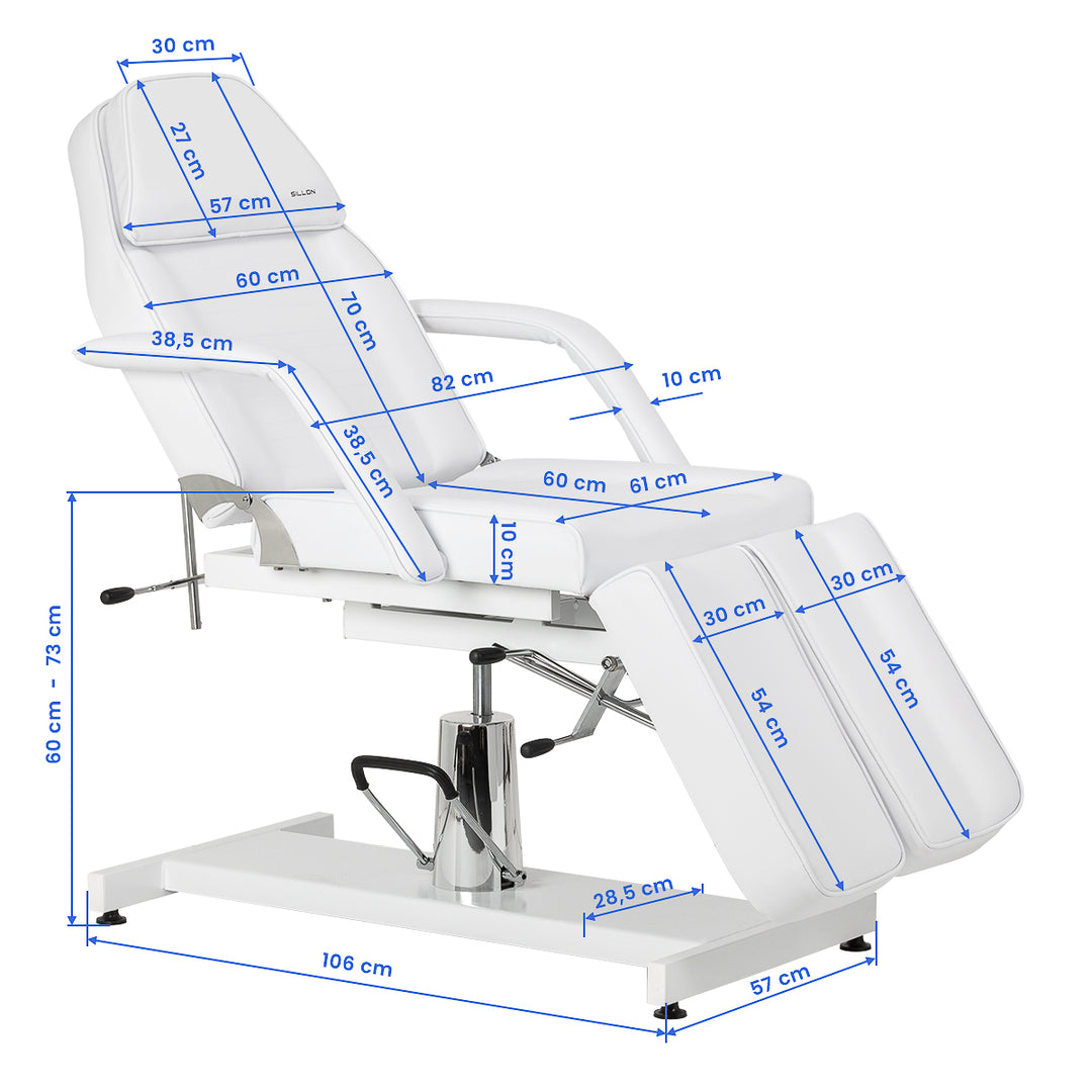 Fauteuil Esthétique Hydraulique Sillon 210 Pedi Blanc - image 18