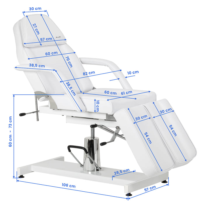 Fauteuil Esthétique Hydraulique Sillon 210 Pedi Blanc - image 18