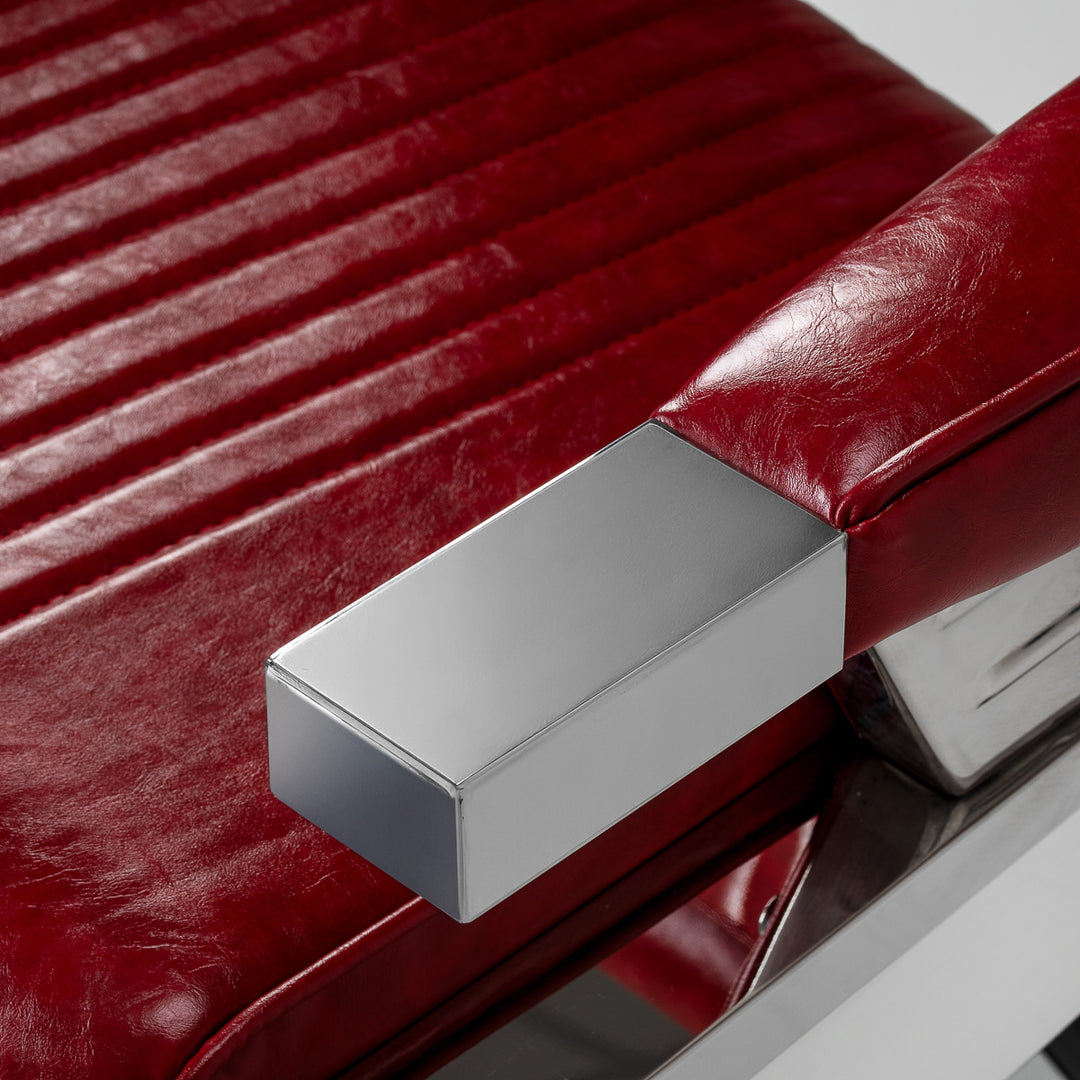 Fauteuil de barbier Gabbiano Royal X Rouge - image 6