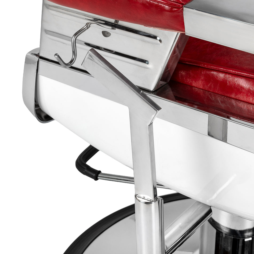 Fauteuil de barbier Gabbiano Royal X Rouge - image 8