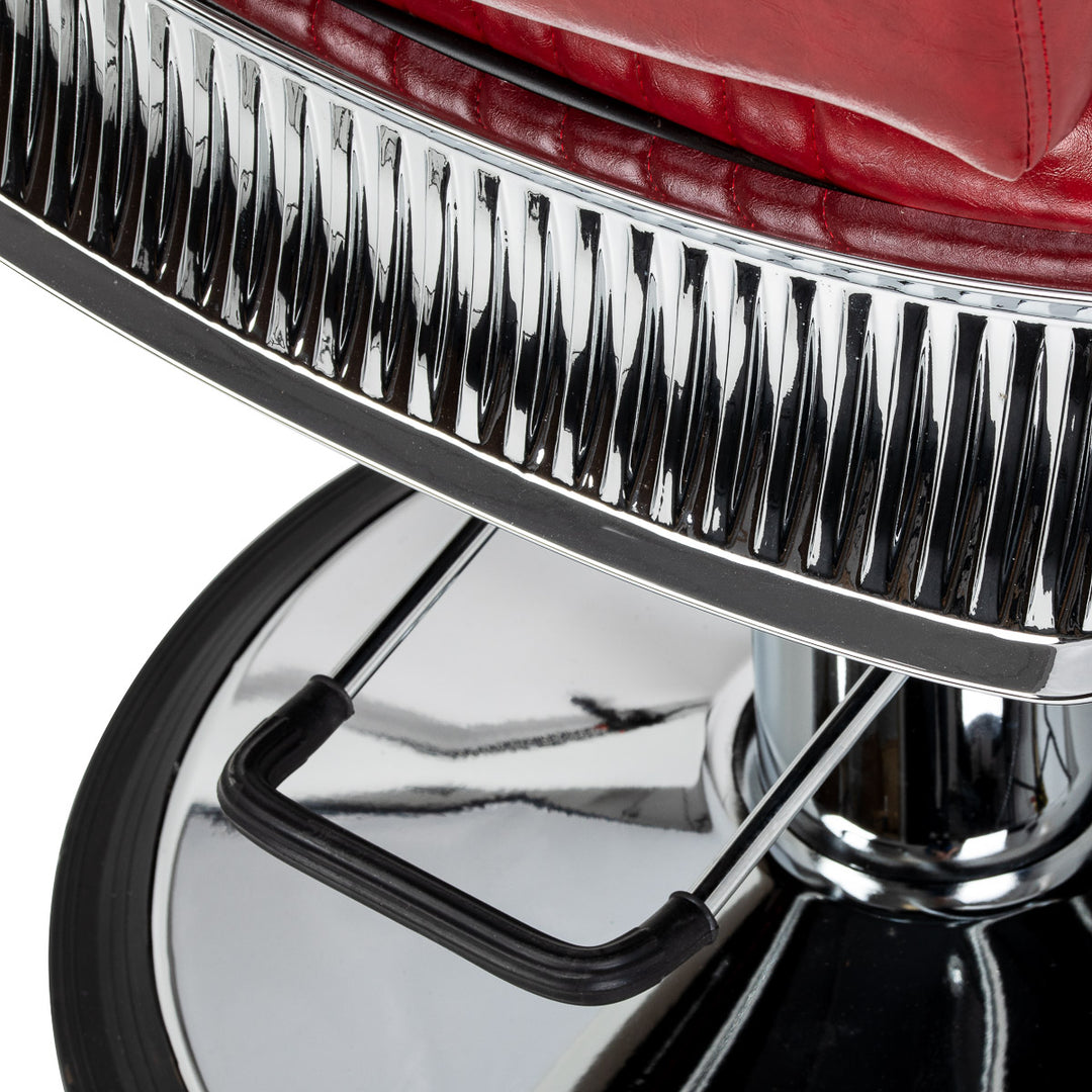 Fauteuil de barbier Gabbiano Royal X Rouge - image 10