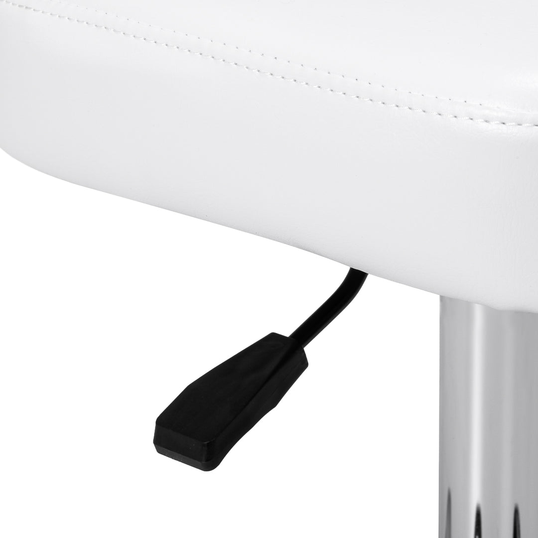 Tabouret à Roulettes Réglable Giovanni Y08 Blanc - image 9