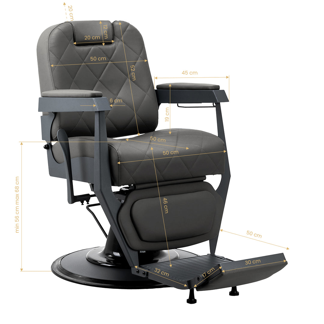 Fauteuil Barbier Gabbiano Bruno Gris-Gris