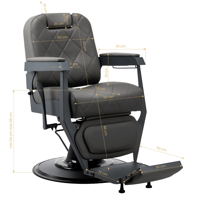 Fauteuil Barbier Gabbiano Bruno Gris-Gris