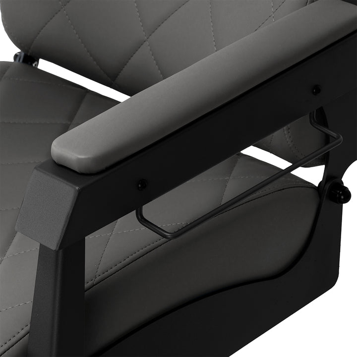 Fauteuil Barbier Gabbiano Bruno Gris-Noir