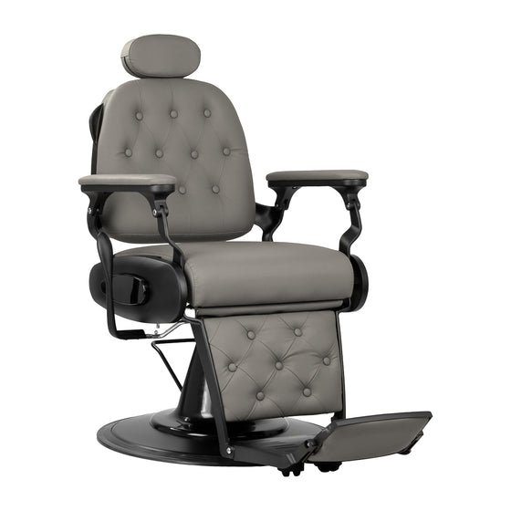 Fauteuil de barbier Gabbiano Francesco Gris-Noir