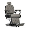 Fauteuil de barbier Gabbiano Francesco Gris-Noir