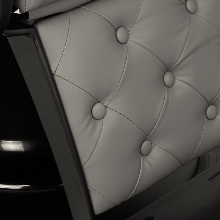 Fauteuil de barbier Gabbiano Francesco Gris-Noir - image 8