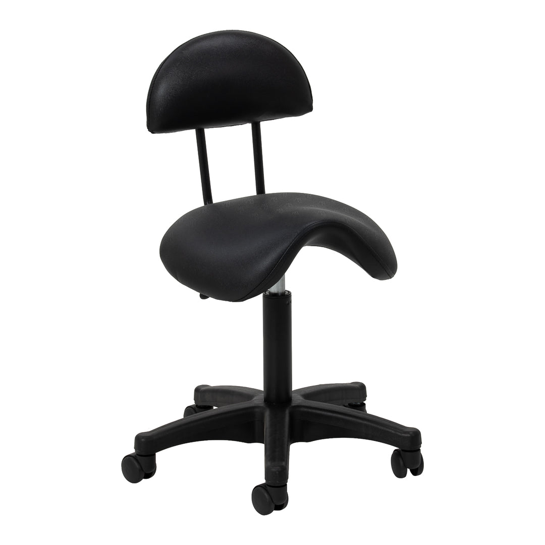 Tabouret à Roulettes Réglable 6001B Noir