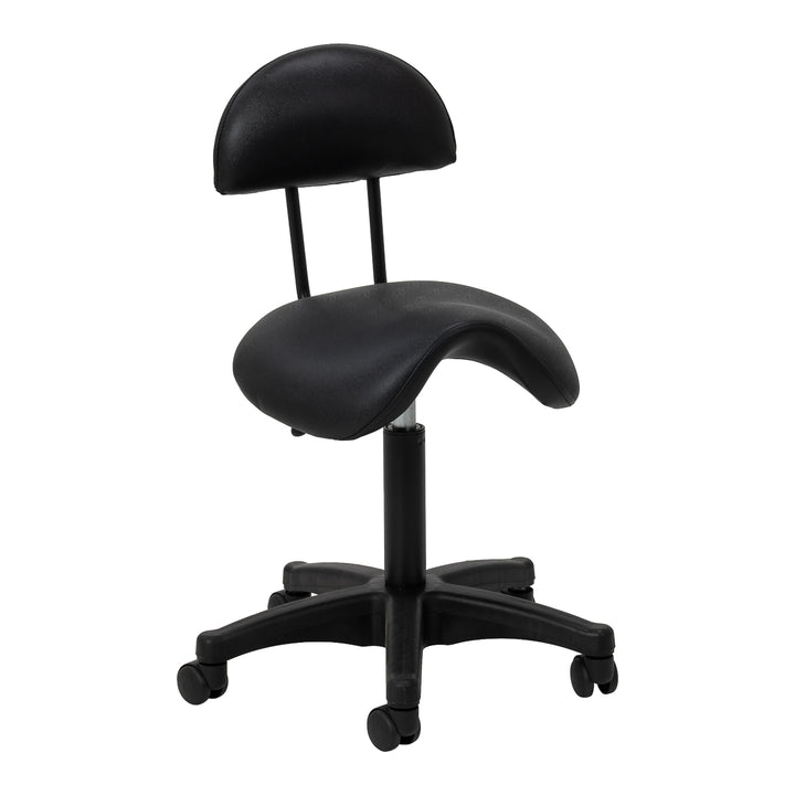 Tabouret à Roulettes Réglable 6001B Noir