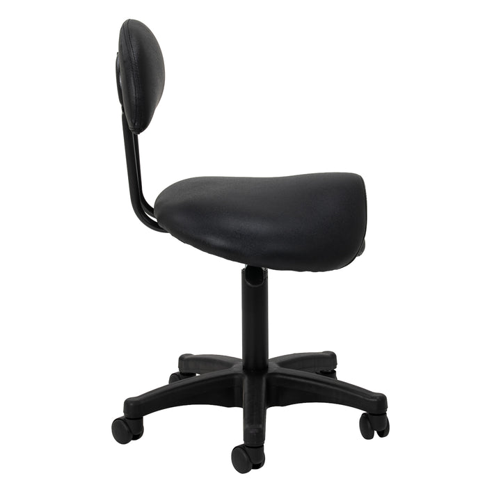 Tabouret à Roulettes Réglable 6001B Noir - image 2