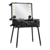 Mallette de Maquillage Station Mobile Plus avec Miroir Lumineux et Enceintes Noir
