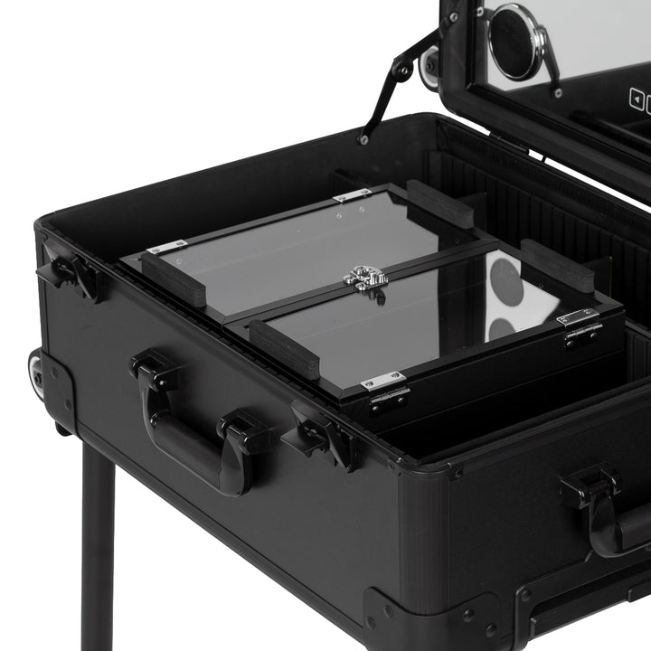 Mallette de Maquillage Station Mobile Plus avec Miroir Lumineux et Enceintes Noir - image 9