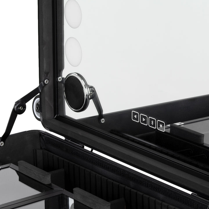 Mallette de Maquillage Station Mobile Plus avec Miroir Lumineux et Enceintes Noir - image 10